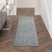 Nourison colorado clr02 indigo ivory Blue Living Room Wool Rug.