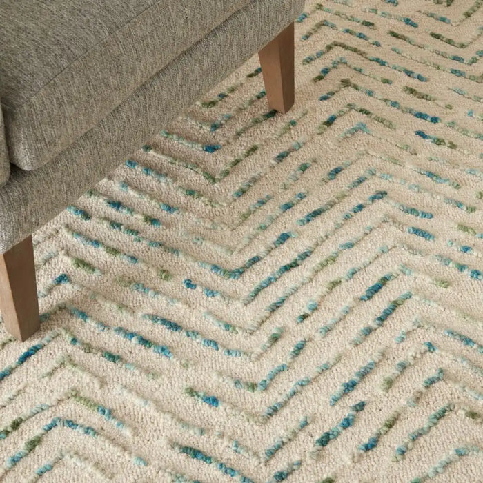 Nourison colorado clr02 ivory green Green, Ivory Living Room Wool Rug.