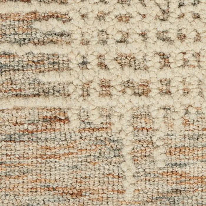 Nourison colorado clr03 beige multicolour Ivory, Multicoloured Living Room Wool Rug.