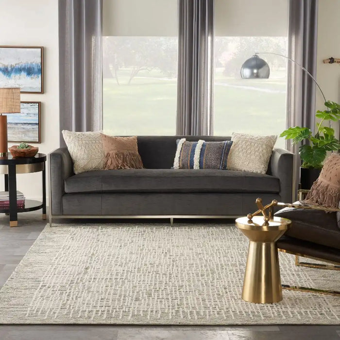 Nourison colorado clr03 ivory multicolour Ivory, Multicoloured Living Room Wool Rug.
