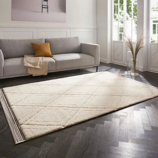 Mint Rugs norwalk colin cream Cream Living Room Geometric Rug.