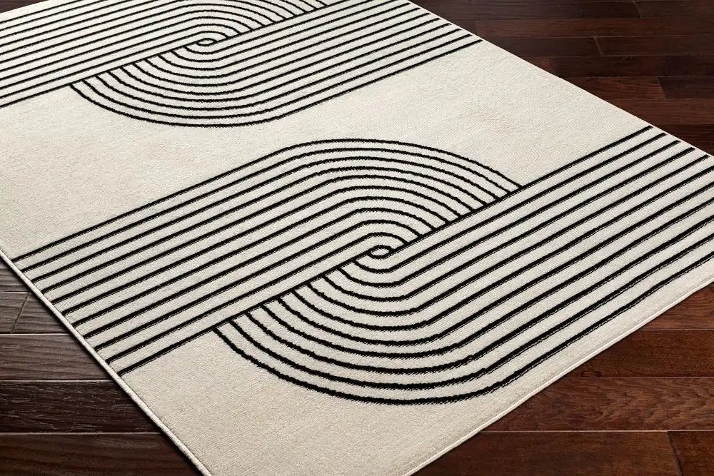 Surya pss constance 2355 white Cream Living Room  Rug.