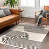 Surya pss constance 2355 white Cream Living Room  Rug.