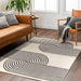Surya pss constance 2355 white Cream Living Room  Rug.