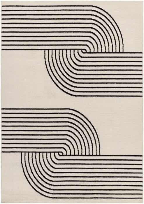 Surya pss constance 2355 white Cream Living Room  Rug.