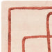 Asiatic infinity copper Orange Living Room Wool Rug.