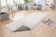 NorthRugs twin supreme corsica linen Beige, Cream Living Room Striped Rug.