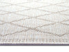 NorthRugs twin supreme corsica linen Beige, Cream Living Room Striped Rug.