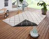 NorthRugs twin supreme corsica night Black, Cream Living Room Striped Rug.