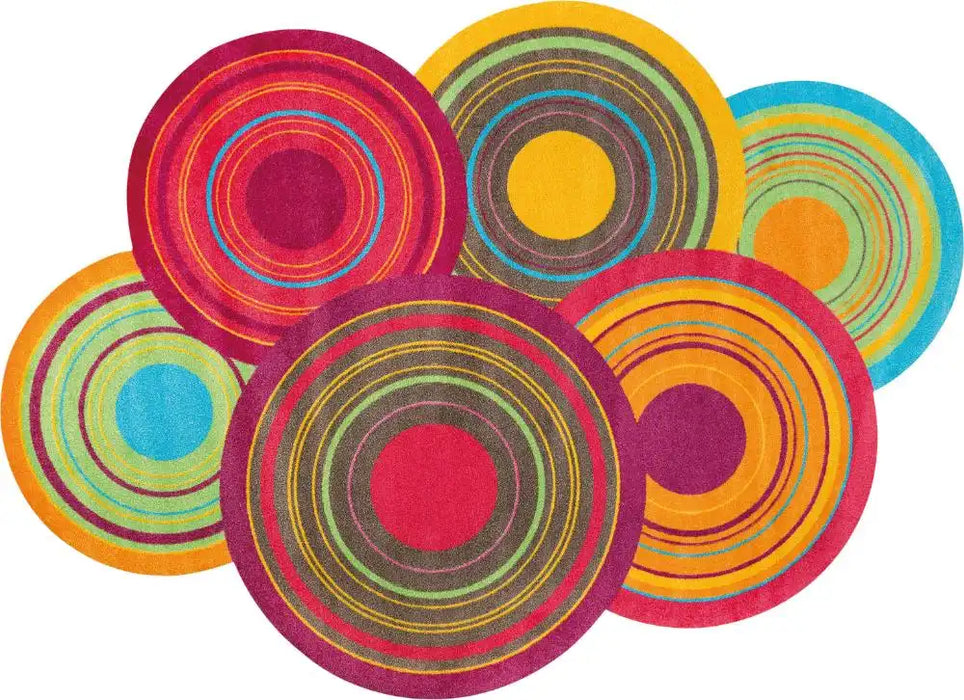 Wash + Dry decor cosmic colours multi Multicoloured Living Room Washable Rug.