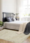 Homemaker soft washable cosy ivory Ivory Living Room Shaggy Rug.