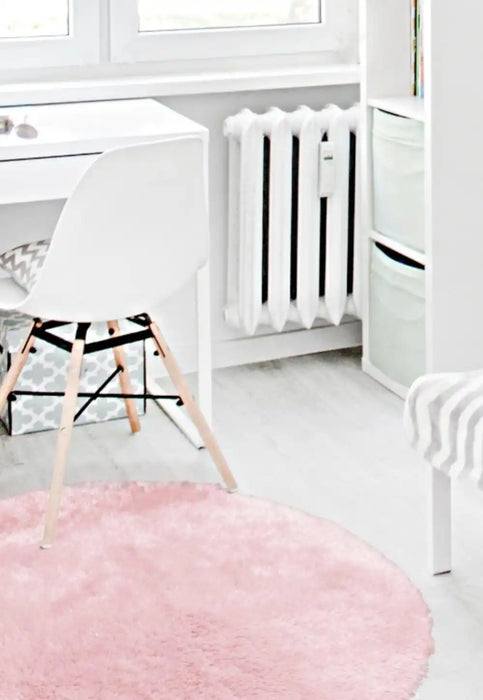 Homemaker soft washable cosy pink Pink Living Room Shaggy Rug.