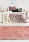 Homemaker soft washable cosy pink Pink Living Room Shaggy Rug.