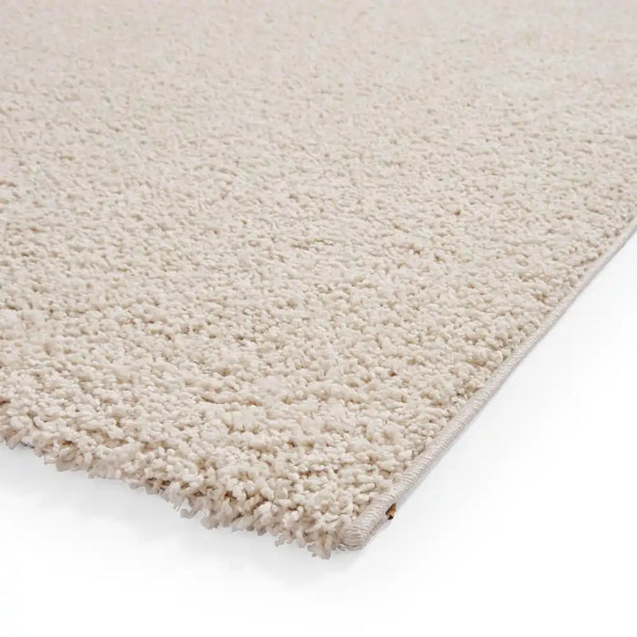Think Rugs bali cream Cream Living Room Shaggy Rug.