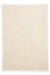 Think Rugs lux shaggy cream Ivory Living Room Shaggy Rug.