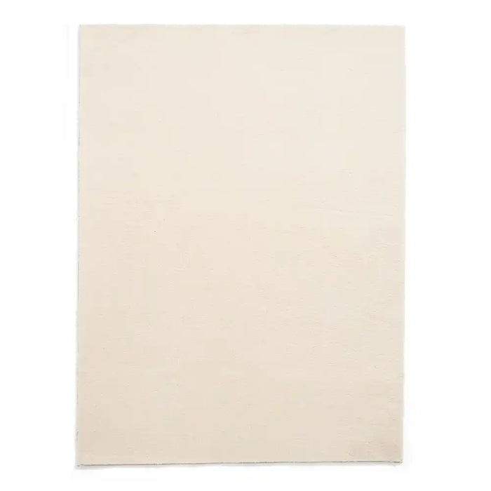 Think Rugs bay washable cream Ivory Living Room Shaggy Rug.