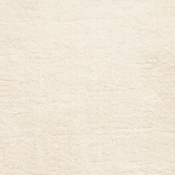 Think Rugs lux shaggy cream Ivory Living Room Shaggy Rug.