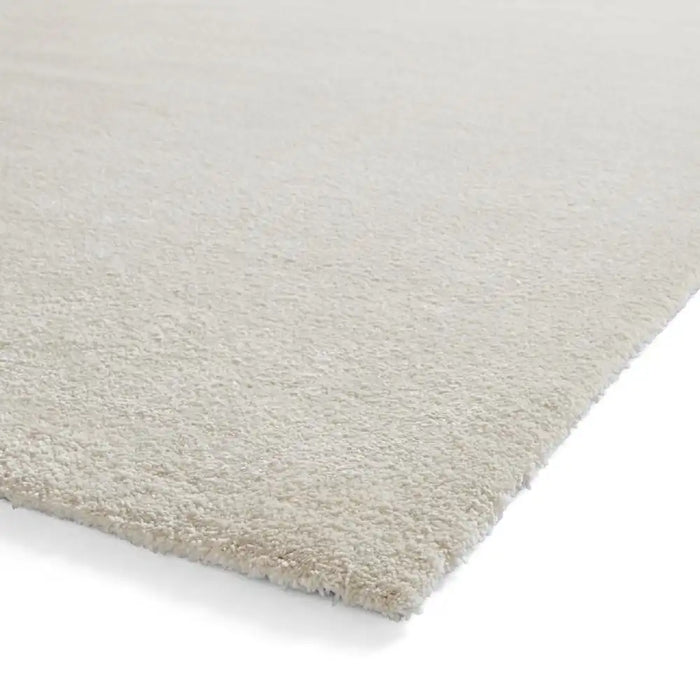 Think Rugs cove cream Ivory, Cream Living Room Shaggy Rug.