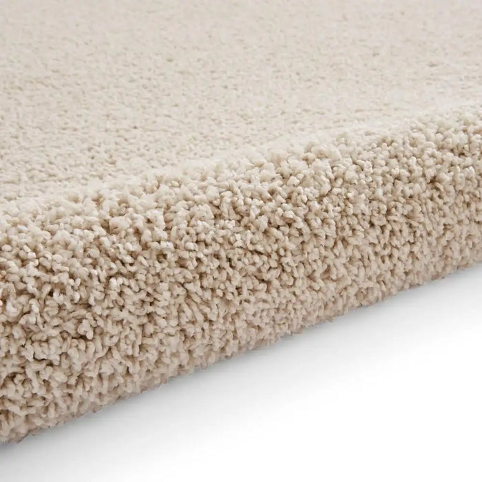 Think Rugs bali cream Cream Living Room Shaggy Rug.