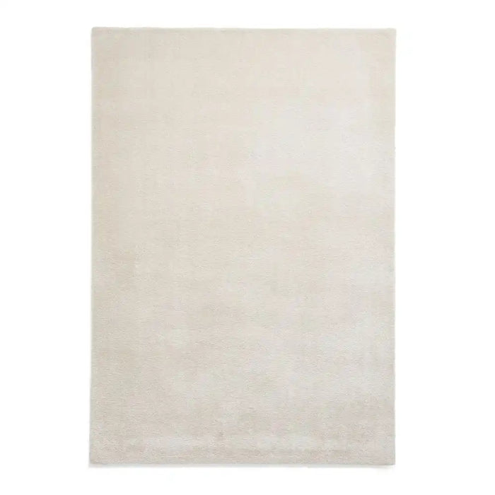 Think Rugs cove cream Ivory, Cream Living Room Shaggy Rug.