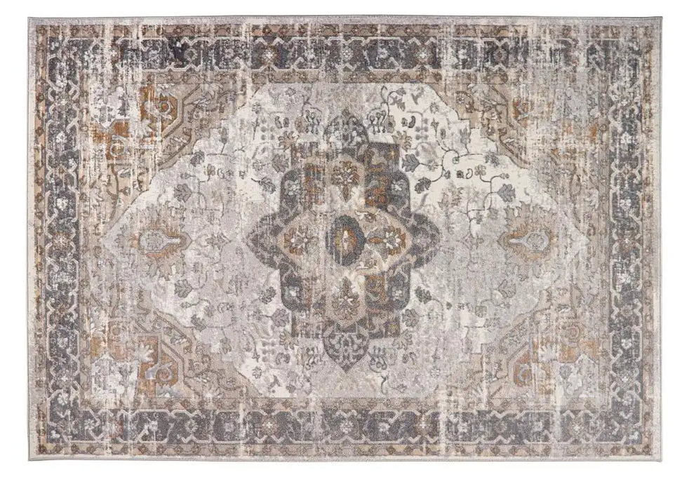Origins alexandra cream grey Grey, Ivory Living Room  Rug.