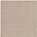 Asiatic global cream mosaic Ivory, Cream Living Room Natural Fibre Rug.