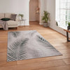 Think Rugs creation creation 50051 botanical rugs in grey green Green, Grey Living Room Floral Rug.