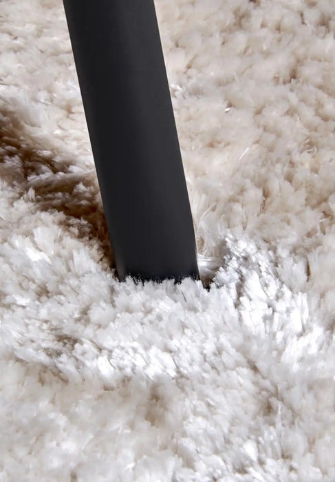 Elle Decoration elle cosy creme Ivory Living Room Shaggy Rug.