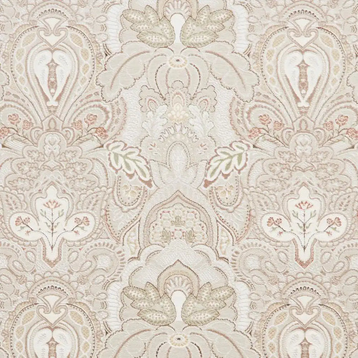 Think Rugs laurence llewelyn bowen damask bronze Brown, Beige Living Room Floral Rug.