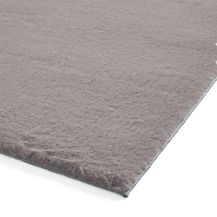 Think Rugs snug dark grey Grey Living Room Shaggy Rug.