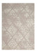 Nourison damask das03 ivory grey Grey, Ivory Living Room Flat Weave Rug.