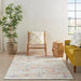 Nourison damask das06 multi Multicoloured Living Room Flat Weave Rug.