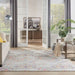 Nourison damask das06 multi Multicoloured Living Room Flat Weave Rug.