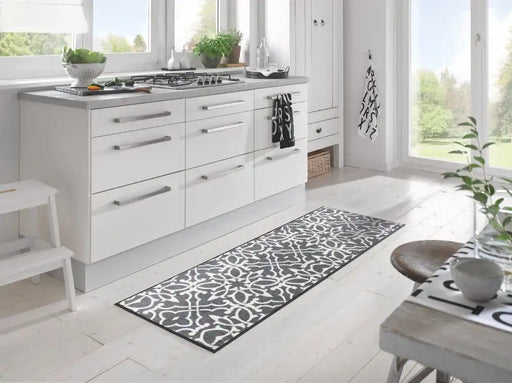 Wash + Dry design decorada Grey, Ivory Living Room Washable Rug.