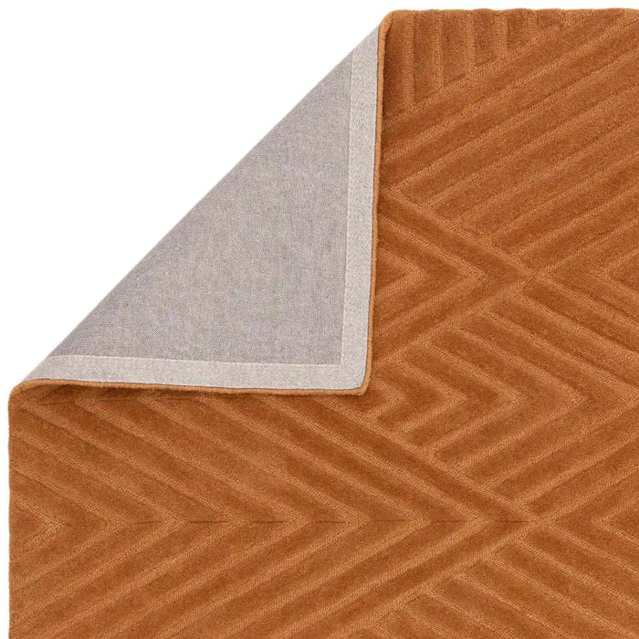 Asiatic hague desert Orange Living Room Wool Rug.