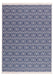 Likewise Matting duo weave indoor outdoor diamonds ocean Blue Outdoor  Flat Weave Rug.