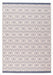 Likewise Matting duo weave indoor outdoor diamonds ocean Blue Outdoor  Flat Weave Rug.