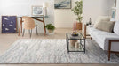 Nourison divine div11 aqua Blue Living Room  Rug.