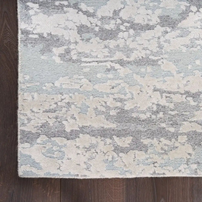 Nourison divine div11 aqua Blue Living Room  Rug.