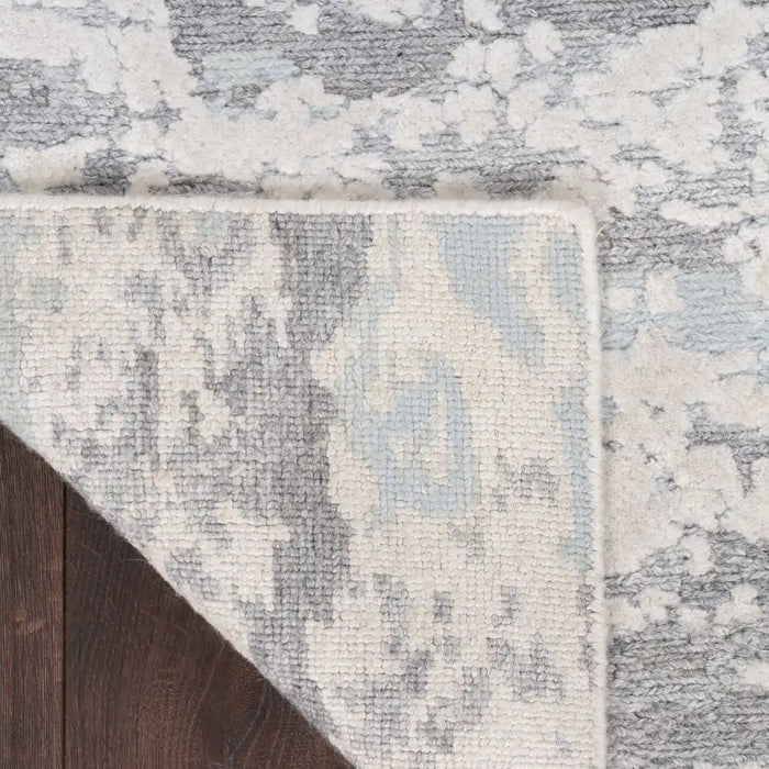 Nourison divine div11 aqua Blue Living Room  Rug.