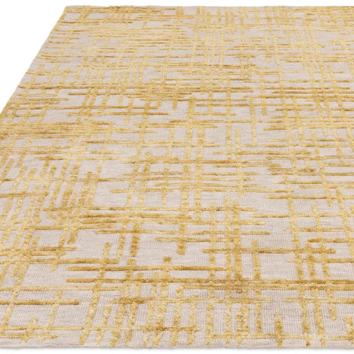 Asiatic mason draft Yellow Living Room Geometric Rug.