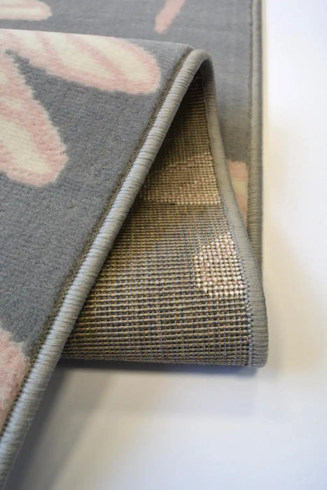 Homemaker maestro dragonfly silver Grey Living Room  Rug.
