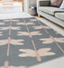 Homemaker maestro dragonfly silver Grey Living Room  Rug.