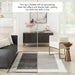Nourison desire nourison dsr01 charcoal silver Grey, Ivory Living Room Geometric Rug.