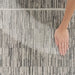 Nourison desire nourison dsr02 charcoal grey Grey Living Room Geometric Rug.