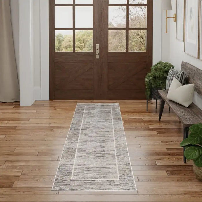 Nourison desire nourison dsr02 charcoal grey Grey Living Room Geometric Rug.