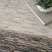Nourison desire nourison dsr02 grey black Grey, Black Living Room Geometric Rug.