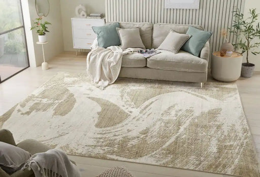 Nourison dune du 155 ivory mink Ivory Living Room  Rug.