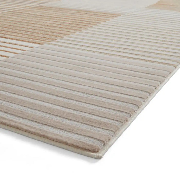 Think Rugs apollo e2681 bronze grey Grey, Beige, Orange Living Room  Rug.