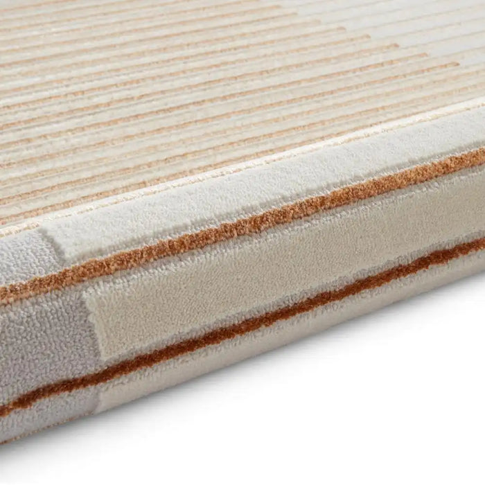 Think Rugs apollo e2681 bronze grey Grey, Beige, Orange Living Room  Rug.